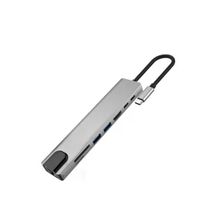 USB C To HDTV Ports: 1- HDTV: 4K*2K(3840X2160), Compatible with 1080p 720p etc. 2- USB*2 3- USB C port 1: PD, 20V@5A, Support MAX 100W power Adapter(input). 4- USB C Port 2 5- USB C male: compatible with thunderpolt3 6- RJ45: Adaptive 10/100/1000 Mbps Ethernet 7- SD/TF Card Reader Supported Systems: Windows / Mac OS/ Android Ports: 1- HDTV: 4K*2K(3840X2160), Compatible with 1080p 720p etc. 2- USB*2 3- USB C port 1: PD, 20V@5A, Support MAX 100W power Adapter(input). 4- USB C Port 2 5- USB C male: compatible with thunderpolt3 6- RJ45: Adaptive 10/100/1000 Mbps Ethernet 7- SD/TF Card Reader Supported Systems: Windows / Mac OS/ Android